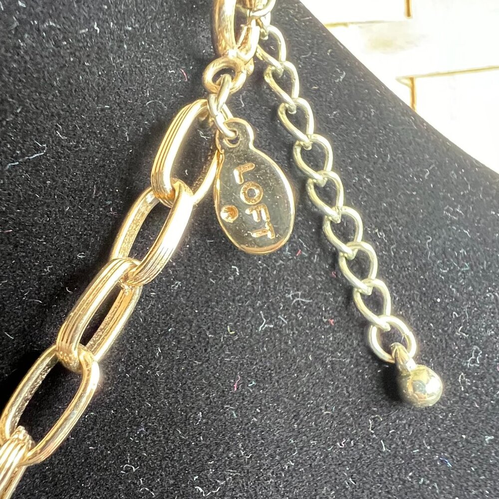 Loft Multi-Colored Tortoiseshell Statement Neckla… - image 3